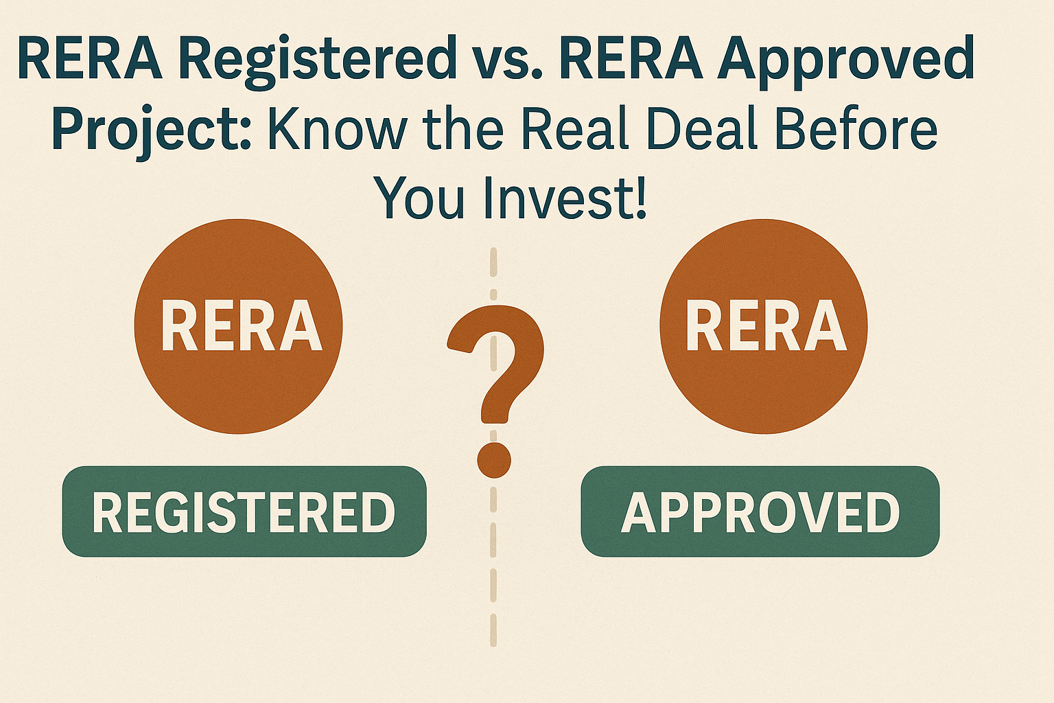 RERA Registered vs. RERA Approved Project: Know the Real Deal Before You Invest!