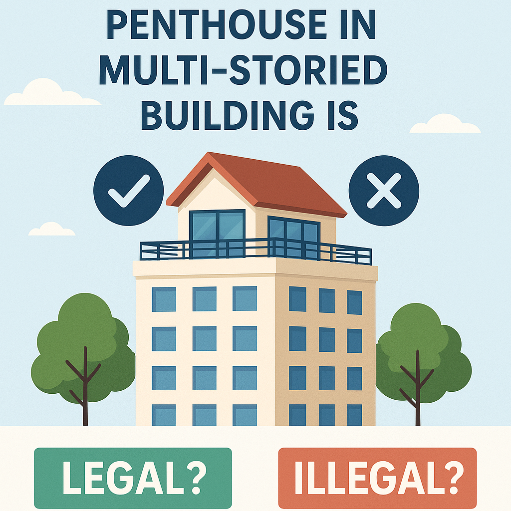 Penthouse in Multi-storied building is Legal/illegal